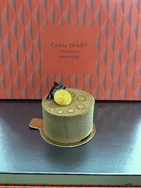 Entremet chocolat sur coffret