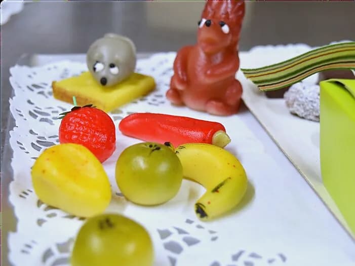 Fruits en pâte d'amande