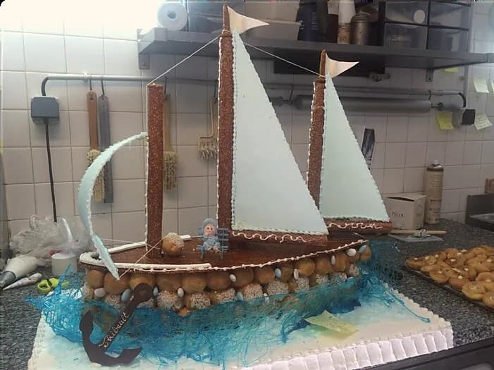 Bateau en chocolat