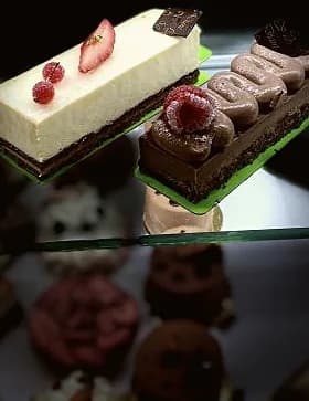 Entremets fraise et chocolat