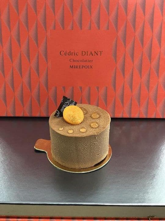 Entremet chocolat sur coffret