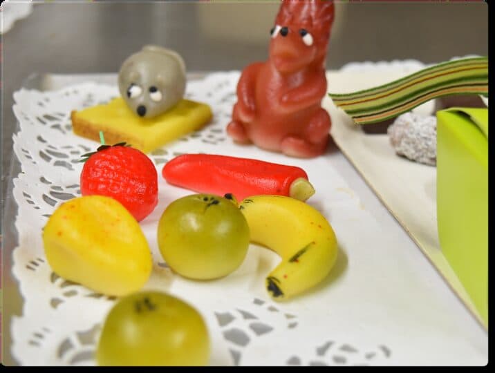 Fruits en pâte d'amande